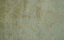 Traditional Oushak Design Beige And Silver Hand Knotted 8x10 Wool Area Rug