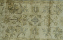 Traditional Oushak Design Blue And Beige Hand Knotted 3x5 Wool Area Rug