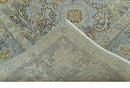 Traditional Oushak Design Blue, Brown And Gray 6X9 Hand Knotted wool rug