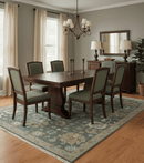 Traditional Oushak Design Charcoal And Camel Hand Knotted Custom Made Wool rug