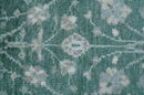 Bloom Traditional Oushak Design Teal 2.6x8.6 Hand Knotted Wool Rug
