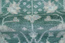 Bloom Traditional Oushak Design Teal 2.6x8.6 Hand Knotted Wool Rug