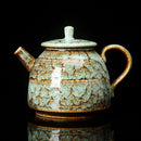 Traditional pink & brown crackle kung fu tea pot dining room teaware by Decorbites