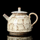 Traditional pink & brown crackle kung fu tea pot dining room teaware by Decorbites