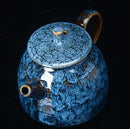 Traditional pink & brown crackle kung fu tea pot dining room teaware by Decorbites