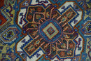 Traditional Rust, Ivory, Beige and Charcoal 9x12 Hand knotted Wool Area Rug, Living Room and Bedroom Rug by The Rug Decor