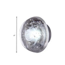 GobekUsa Traditional Clear Crystal Bubble Sconce Wall Lamp - Single Bulb Light Fixture