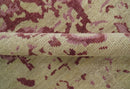 Traditional Transitional Beige And Pink Hand knotted Wool Area Rug by The Rug Decor