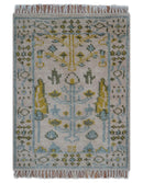 Traditional Tree of life Peach Hand Knotted 2x3 Wool Area Rug
