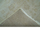 Traditional Turkish Design Beige Hand Knotted 9x12 Wool Area Rug