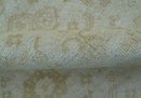 Traditional Turkish Design Beige Hand Knotted 9x12 Wool Area Rug