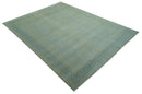 Traditional Turkish Design Fine Blue And Beige Hand Knotted 10x14 Wool Area Rug