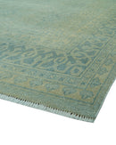 Traditional Turkish Design Fine Blue And Beige Hand Knotted 10x14 Wool Area Rug