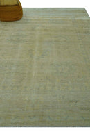 Traditional Turkish (Oushak) Design Gold And Gray Hand Knotted 8x10 Wool Area Rug