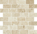 Trail Cross Cut Beige Bullnose Travertine Look Porcelain Moldings 3x24