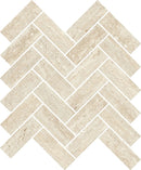 Trail Vein Cut Ivory Bullnose Travertine Look Porcelain Moldings 3x24