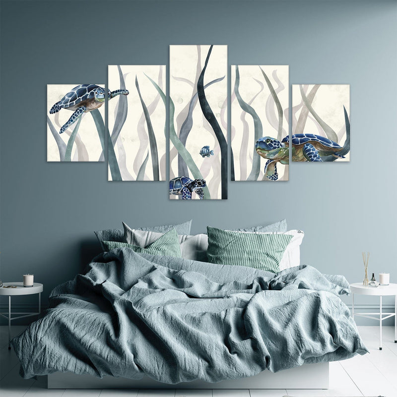 Tranquil Turtles Canvas - 5 Panel