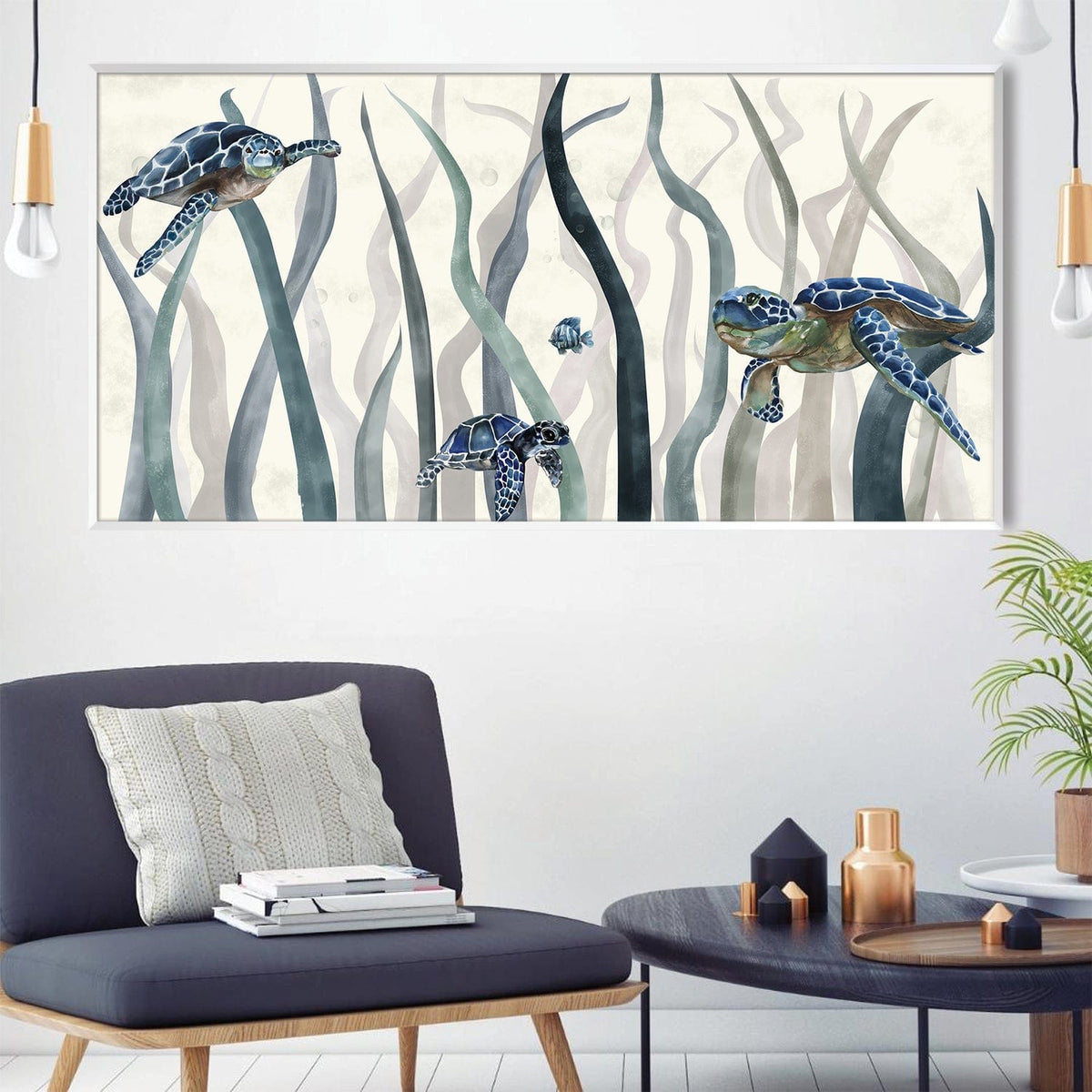 Tranquil Turtles Canvas - Single Panel, photo 3 of 9