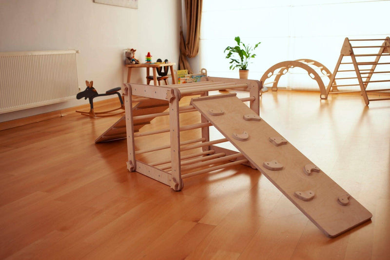 Montessori Climbing Triangle Cube with Reversible Ramp