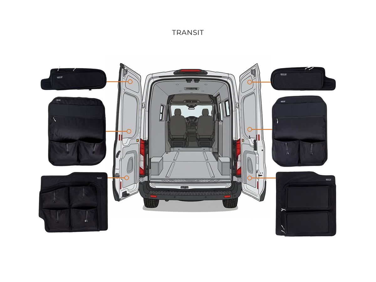 Ford Transit Rear Door Storage Panels Bundle (Upper, Middle & Lower), photo 7 of 10