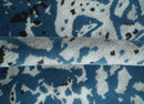 Transitional 7x10 Ivory, Blue and Black Modern Abstract Hand knotted Wool Area Rug by The Rug Decor