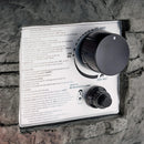 Alora 32" Transitional Outdoor Concrete Round Propane Fire Pit Table, Gray (SAK48268)