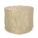 Alora 32" Transitional Outdoor Concrete Round Propane Fire Pit Table, Gray (SAK48268)