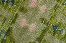 Transitional Design Green And Blue Hand Knotted Custom Made Wool Rug by The Rug Decor