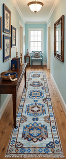 Transitional Silver And Brown Hand Knotted 2.7x10 Wool Rug by The Rug Decor