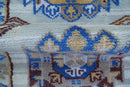 Transitional Silver And Brown Hand Knotted 2.7x10 Wool Rug by The Rug Decor