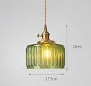 GobekUsa Blue Glass Pendant Lights - Bedroom Dinning Living Room Fixtures