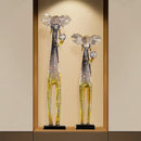 GobekUsa Elephant Floor Decoration Sculpture Living Room TV Cabinet Ornament Figurine