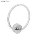 GobekUsa Translucent Crystal Sconce Light - Modern LED Wall Lighting Fixture | Chrome Finish | 6"/8"/10" H