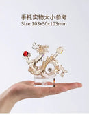 GobekUsa Crystal Dragon Statue Feng Shui Decor for Home/Office - Year of Dragon Mascot