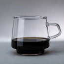 Translucent green glass coffee mug kitchen heat resistant cup by Decorbites
