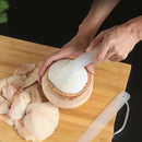 Translucent professional coconut opener tool for kitchen flesh extraction by Decorbites
