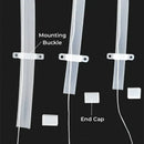 Translucent silicone tube strip light diffuser for living room lighting by Decorbites