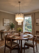 Transparent Murano Glass Tube Chandelier