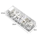 Transparent plastic cable storage box office desk wire organizer by Decorbites