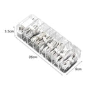 Transparent plastic cable storage box office desk wire organizer by Decorbites