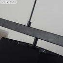 GobekUsa Trapezoid Fabric Hanging Lamp - 3/5 Black and White Lights - Contemporary Island Light Kit