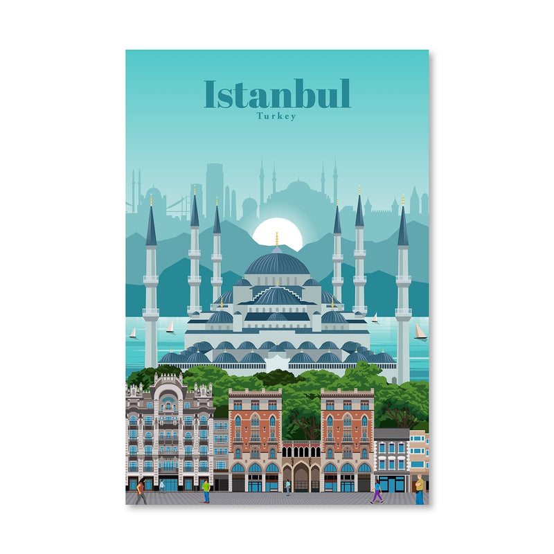 Travel to Istanbul Canvas - Studio 324