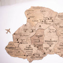 Wooden Map of Ukraine Terra