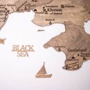 Wooden Map of Ukraine Terra