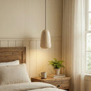 Travertine Brrskbk Cylindrical Pendant Light