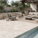 Travertine Cc White 24x24x3/4 R11 Paver