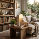 Travertine Conduit Table Lamp