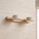 Travertine Duo Wood Wall Light