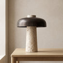 Travertine Reverse Table Lamp