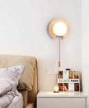 Travertine Round Solclip Wall Light